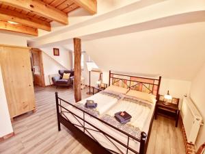 Llit o llits en una habitació de Ostfreesenstuv