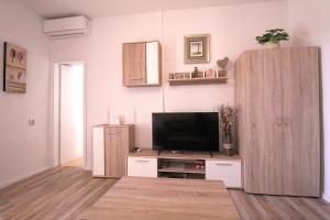TV a/nebo společenská místnost v ubytování Apartments Mima