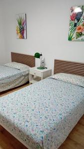 Postel nebo postele na pokoji v ubytování Casa unifamiliar en Calafell