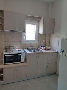 Kuchyň nebo kuchyňský kout v ubytování Kalouda Rooms