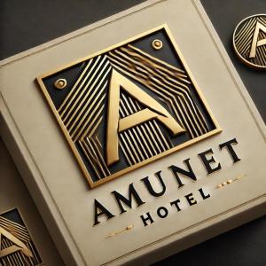 a gold sign for a million dollar hotel at AMUNET Pyramids View Boutique Hotel in Cairo