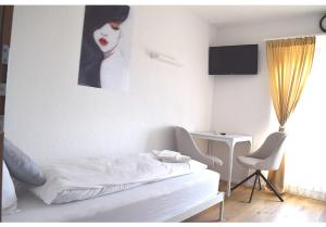 Voodi või voodid majutusasutuse Hotel Restaurant Krebs toas
