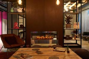 Istumisnurk majutusasutuses Moxy Dublin City