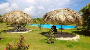 Bazén v ubytování Eco Lodges & Camping Cooper Ranch Macao Beach Punta Cana nebo v jeho okolí
