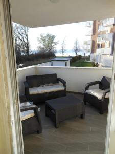 Balkón alebo terasa v ubytovaní Solar Golden Beach Apartments