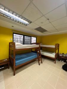 Cama ou camas em um quarto em Panama Hat Hostel