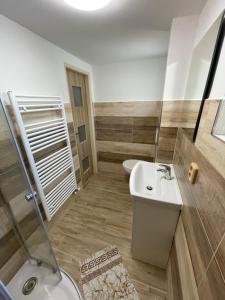 Koupelna v ubytování Apartmány Ferie