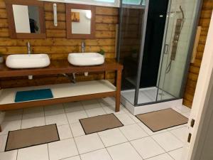 Koupelna v ubytování Au Vieux Manguier + 96 fotografií