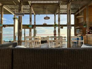 Restaurace v ubytování Laguna del Mar, vista despejada