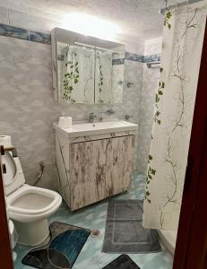 Koupelna v ubytování PELEKAN rooms and apartments afroditi 31