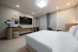TV a/nebo společenská místnost v ubytování Hound hotel gunsan