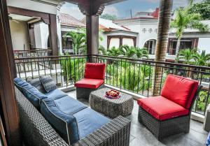 Posezení v ubytování Macaws Ocean Club Apartamento # 18