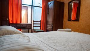 Postel nebo postele na pokoji v ubytování Hostal Barón de Carondelet