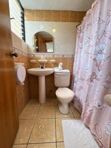 Koupelna v ubytování Hostal Barón de Carondelet