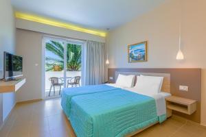 Cama ou camas em um quarto em Hotel Esperia