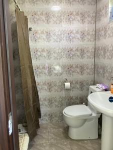 A bathroom at Kokhta guest house On the mountain