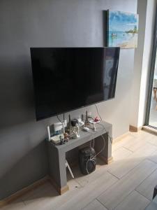 TV a/nebo společenská místnost v ubytování Coral Terrasse