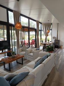 Posezení v ubytování Casa de verano Familiar