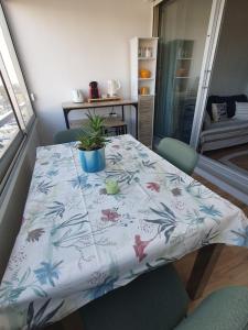 Posteľ alebo postele v izbe v ubytovaní Superbe vue sur mer à Sète