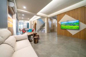 Χώρος καθιστικού στο In Joy Homestay