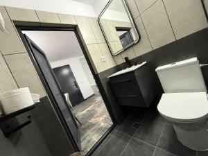 Koupelna v ubytování BAM Hotel