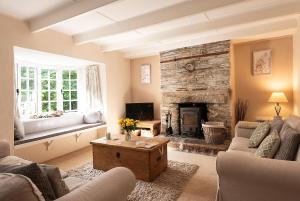 Istumisnurk majutusasutuses Honeysuckle Cottage