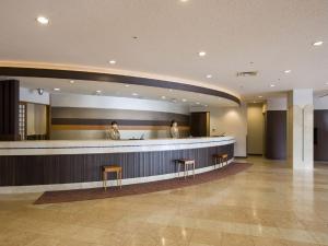 The lobby or reception area at Toba Seaside Hotel