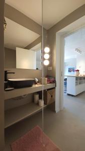 a bathroom with a sink and a bath tub at Val Mar in Novi Vinodolski +38 photos