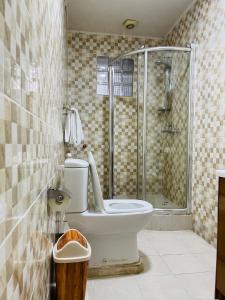 Koupelna v ubytování Hotel Barmoi