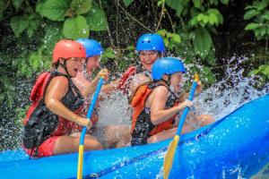 a group of people in a raft on a river at Rio Adventures Rafting Köprülü Kanyon Konaklama in Karabük +25 photos