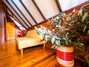 Glamping Chalet Deluxe cerca al centro de Villa de Leyva - By Serena Morena的休息区