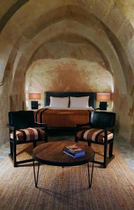 Posezení v ubytování SOTA Cappadocia