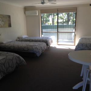 En eller flere senge i et værelse på Settlers Inn