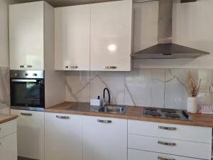 Kuchyň nebo kuchyňský kout v ubytování Holiday home Laura