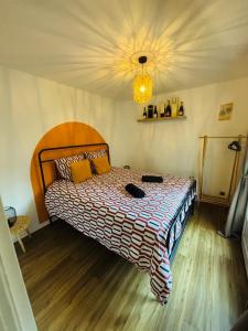 Postel nebo postele na pokoji v ubytování Fine bulle en Champagne - 1 chambre - Terrasse