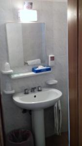 Koupelna v ubytování Albergo Moretti
