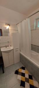 Koupelna v ubytování Apartmán Jáchymov Krušné hory