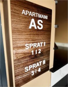 Apartmani "AS"的证书、奖牌、标识或其他文件