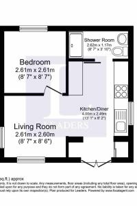 a floor plan of a living room at Adorable Self Contained detached annexe in Holmwood +1 photo