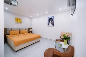 Katil atau katil-katil dalam bilik di Ha Giang Loop Discovery Hostel