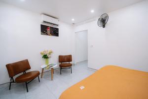 Ruang duduk di Ha Giang Loop Discovery Hostel