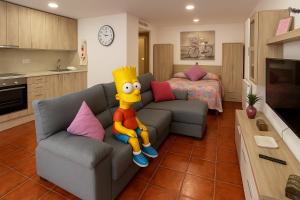 Kuchyň nebo kuchyňský kout v ubytování Apartamento SLAM