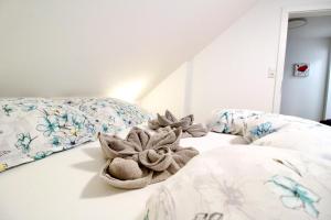 A bed or beds in a room at Ferienhaus Hadernigg
