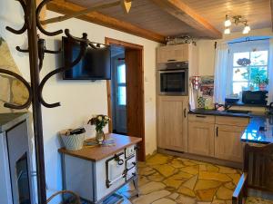 Kuchyň nebo kuchyňský kout v ubytování Ferienwohnung Kelch + 10 fotografií