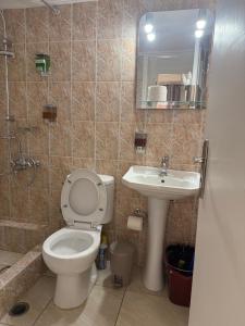A bathroom at Pagrati apartment Διαμέρισμα Παγκράτι
