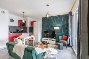 Kuchyň nebo kuchyňský kout v ubytování Urban Chic Montpellier - Terrace - Private Parking