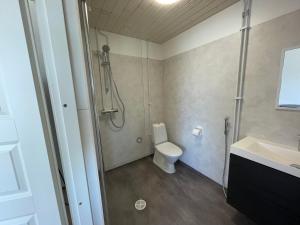 Koupelna v ubytování Napapiirin Eräkartano