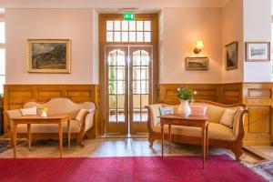 Χώρος καθιστικού στο Historic Hotel Falken