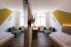 Voodi või voodid majutusasutuse Hotel Sandkorn toas