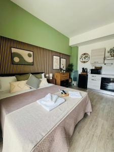 Nhà bếp/bếp nhỏ tại La Botanica Suite Apartment - Bari Central Station